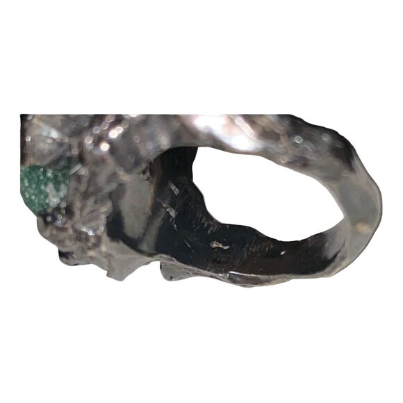 Ring Aventurine Size 7 Sterling Silver Rustic - Picture 13 of 16